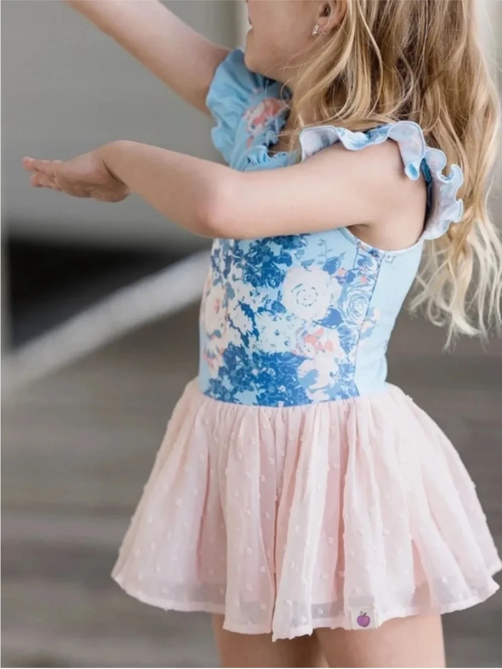 Cheeky Plum Farrah Leotard in Blue Moon